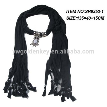 2015 Mental Ornaments Purple wholesale women jewelry scarf