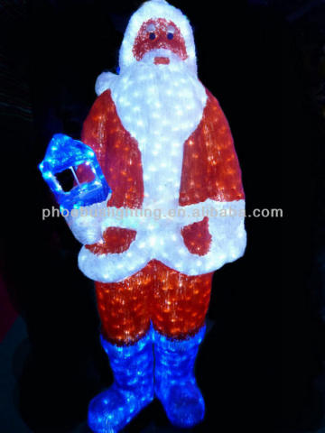 christmas santa light outdoor