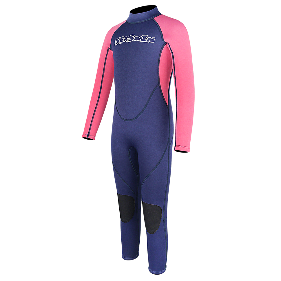 Seashin Girls Full Suit Neoprene Back Zip Wetsuit