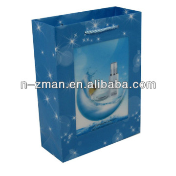 Gift Cosmetic Bag,Glossy Lamination Paper Gift Bag,Paper Gift Cosmetic Bag