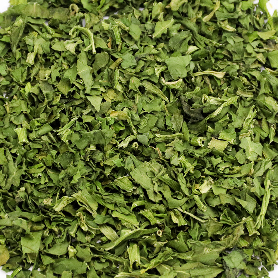 Nutritional value of dehydrated spinach