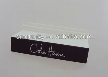 Acrylic slat-wall shelf makeup shelf