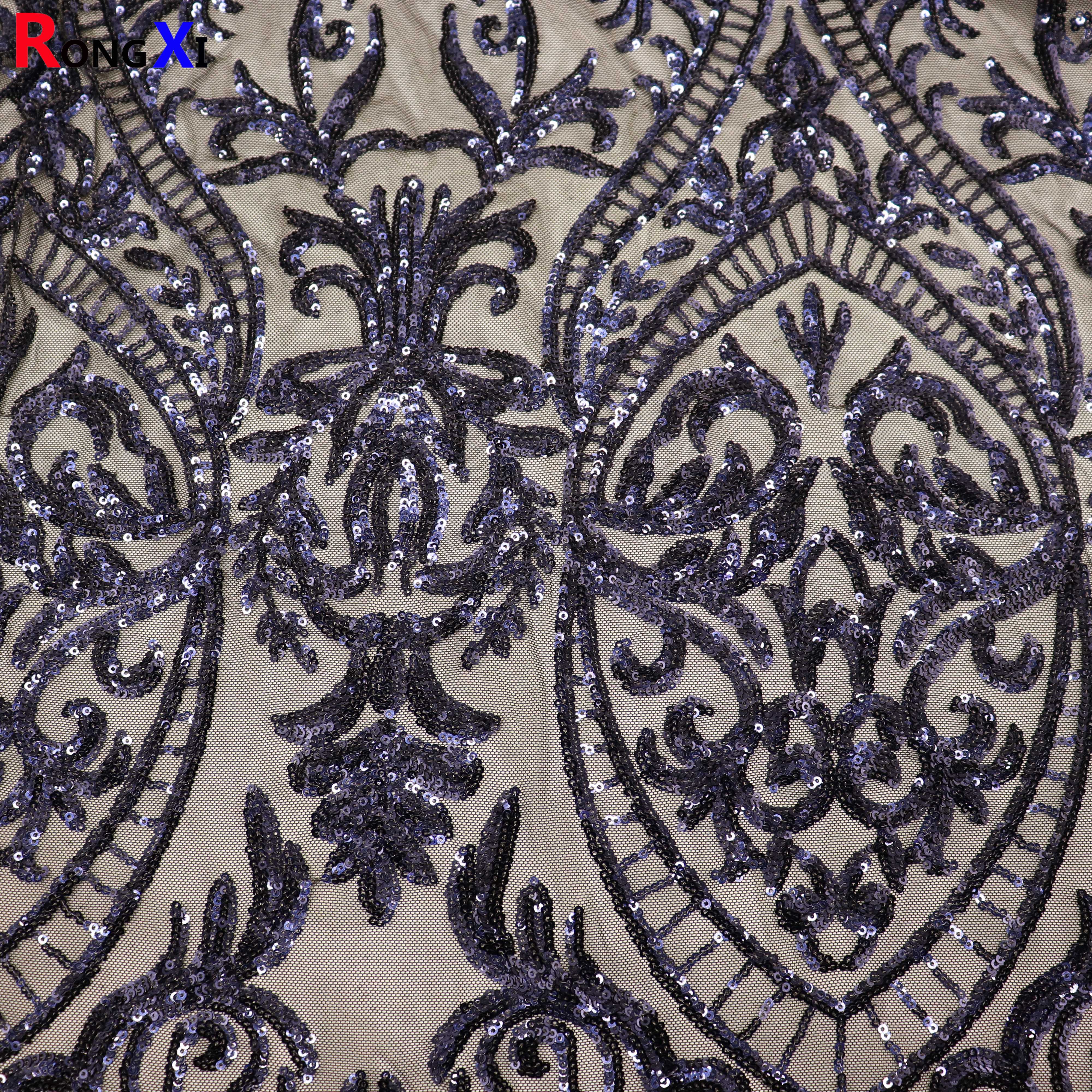 RXF1726 3mm Multifunctional Large Round Sequin Fabric With High Quality