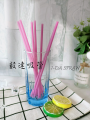 Straw Minuman Serong Fuchsia Individu Berbalut 6MM