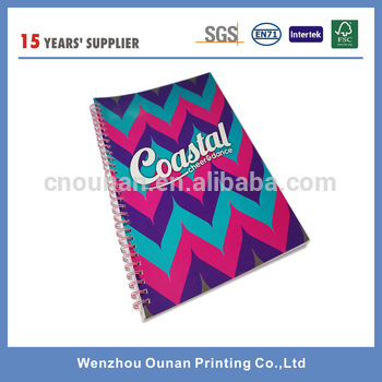 spiral notebook with hard card