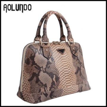Famous design python pattern leather bag 2014 spring & summer tote bag