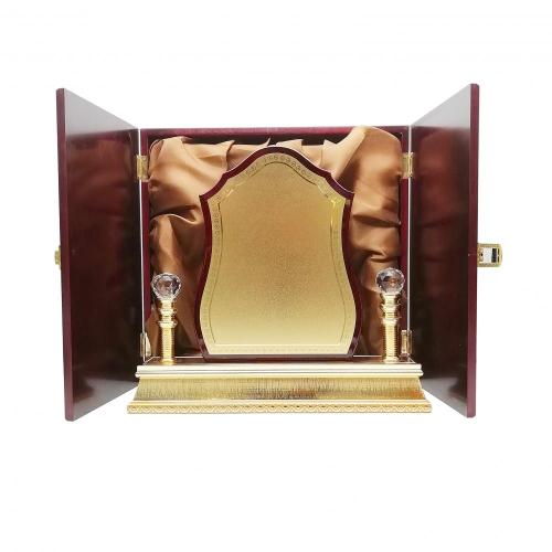 Artistic wooden engraving  honor trophy