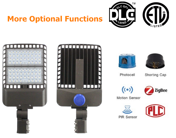 Shenzhen DLC ETL LED Street Lighting 100W 150W 200W 250W 300W LED Shoebox Light