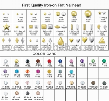 Iron-on Flat Nail heads