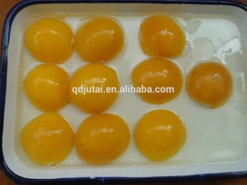 cheap price canned yellow peach halves in light syrup, canned food supplier