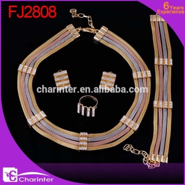 newest african jewelry set/fashion jewelry sets/gold plated fashion jewelry sets/women jewelry set FJ2808