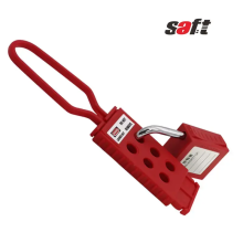 Insulated Nylon Hasp for 6 Padlocks - Saft Lockout Hasp