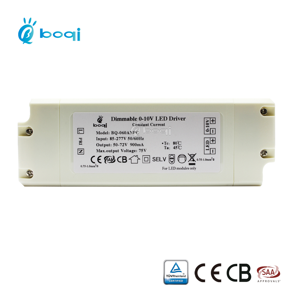 Fast delivery Constant current 900mA 0-10V dimmable 60w 50w led driver EU standard