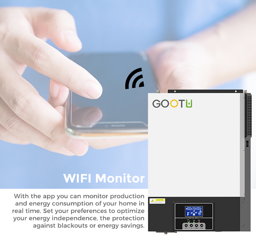 Solar Inverter With Data Real Time Monitoring