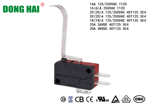 UL TUV CE aprobado por 16A 250V Micro Switch Switch