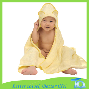 Personalised Organic Bamboo Baby Hooded Towel With Bear