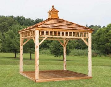 easy assembly wood pavilion