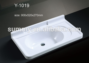 Thin Square Artificial stone basin