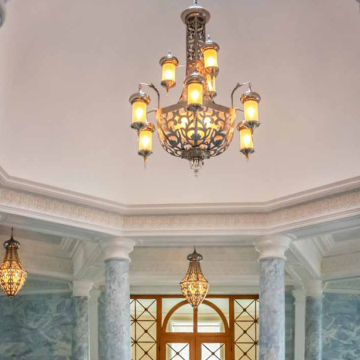 Fine art customized villa club led chandelier light