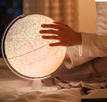 Illuminated LED World Globe for Kids & Adults