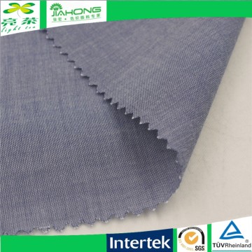 High quality 100 cotton blue yarn dyed chambray clothing fabric