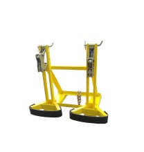 Drum Forklift Attachment: Mechanical Manual Drum Clamp