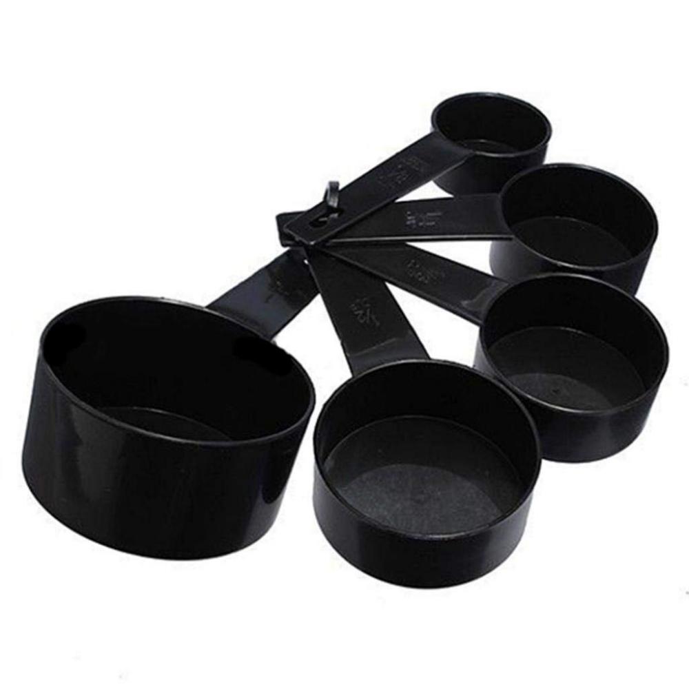 10pcs cuillère à mesurer en plastique noir cuillère cuillère