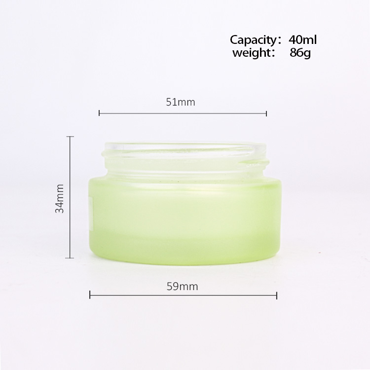 Beautiful cream packaging glass cosmetic jar cream jar with bamboo lid
