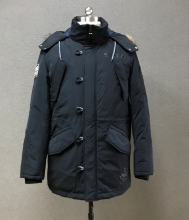 men`s navy print outwear