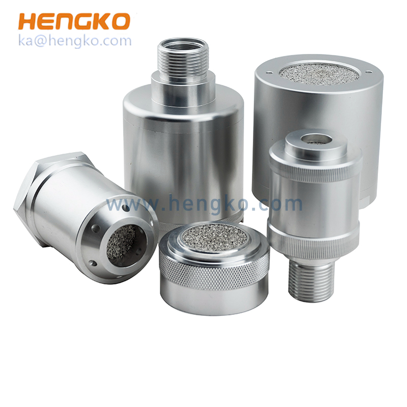 Sintered 316L SS probe porous protective housing CO2 carbon dioxide gas sensor