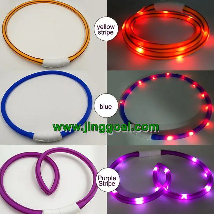 Rechargeable LED Flashing Dog Collar