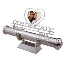 Wedding certificate holder with photo frame