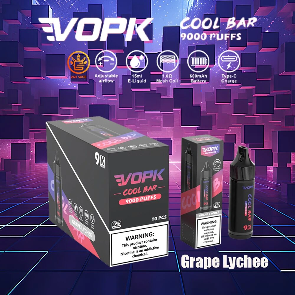 Vopk cool Bar 9000 puffs Vape Slowenien Grousshandel China Fabrikant