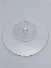 tempered glass lazy susan turntable