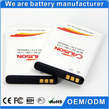 Rechargeable 3.7v 600mAh Cellphone BL-5C for Nokia