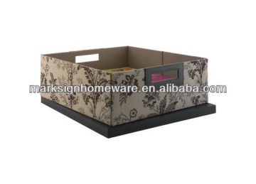 Large Leather Desktop Storage Bin