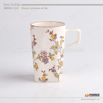 Newest products high quality custom porcelain painted standing cup