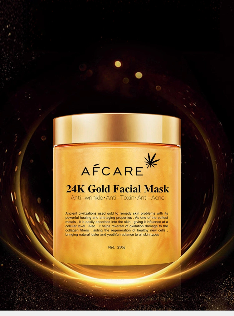 Face Mask Private Label 24K Gold Facial Mask Sheet Manufacture Hydrating 24K Gold Mask