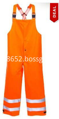 Men's Hi Vis FR Waterproof Safety Bib Overalls