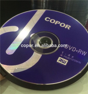 slim case pack Printed 1-4X Blank DVD-RW