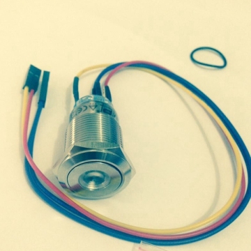 CMP metal push button computer controlled switch with cable