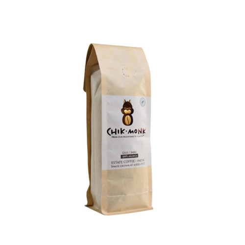 PLA Kraft Paper 250G 340G 500G 1KG 2KG Компостируемые мешки с кофе с клапаном