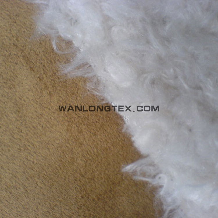 Faux Suede Fabric Berikat Berber Fleece untuk Pakaian