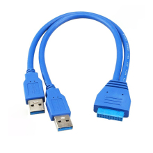Two USBAM 3.0 to 20Pin for Computer Motherboard
