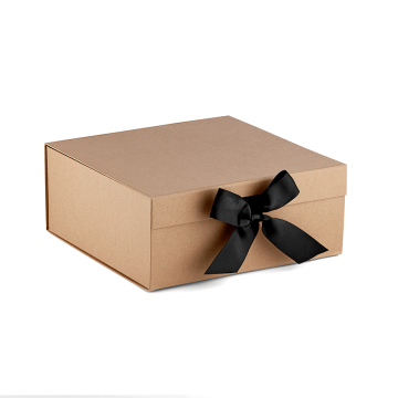 Wholesale natural magnetic brown kraft gift boxes