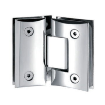 Curved sharp corner 135 degree glass shower hinge