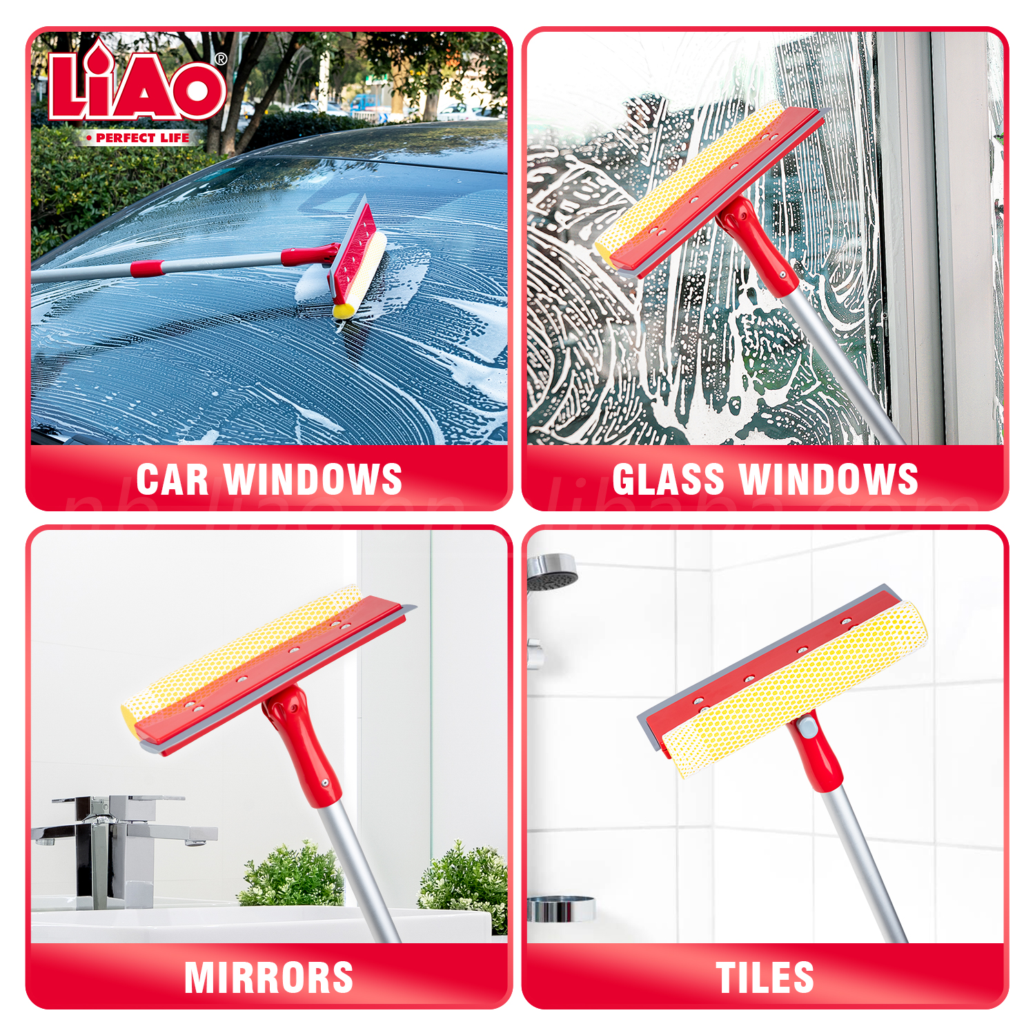 منظف النوافذ يدور 180 درجة 180 degree rotating window cleaner