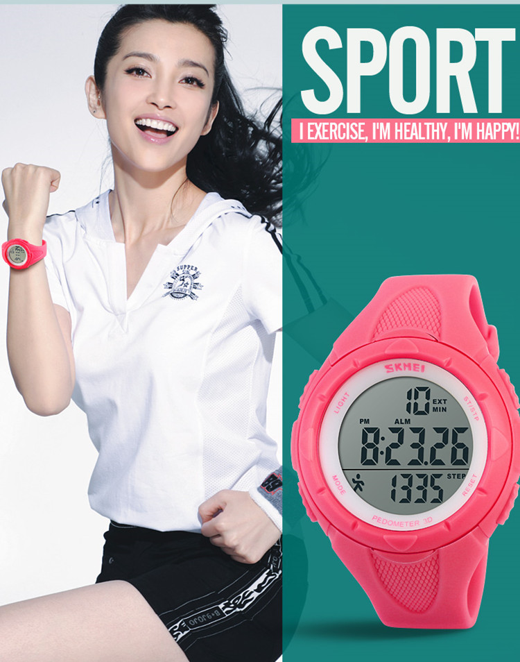 skmei 1108 new products modern design sport jam tangan watch pedometer