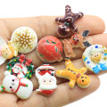 Ultime decorazioni natalizie Resina Gingerbread Man Flat Back Jingle Bell Accessorio Holiday Ornament fai da te