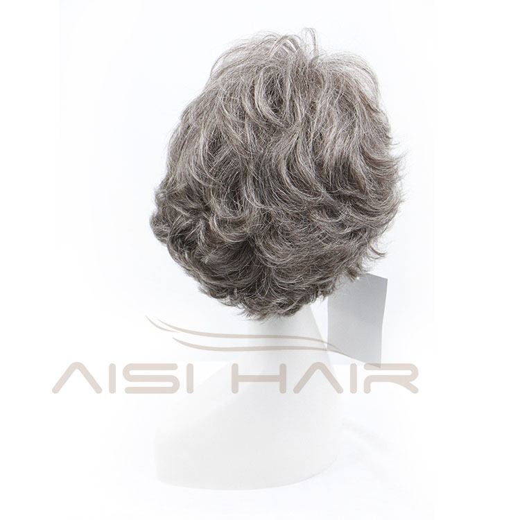 Aisi Hair Cheap For Black Women Weave 100% Short Pixie Cut Brazilian Human Hair Gray Wig